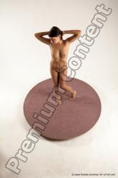 Nude Woman White Standing poses - ALL Slim medium brown Standing poses - simple Multi angle poses Pinup