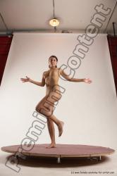 Nude Woman White Standing poses - ALL Slim medium brown Standing poses - simple Multi angle poses Pinup