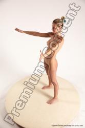 Nude Woman White Standing poses - ALL Slim long blond Standing poses - simple Multi angle poses Pinup