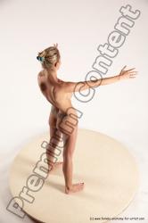 Nude Woman White Standing poses - ALL Slim long blond Standing poses - simple Multi angle poses Pinup