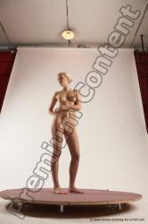 Nude Woman White Standing poses - ALL Slim long blond Standing poses - simple Multi angle poses Pinup