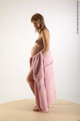 Nude Woman Standing poses - ALL Pregnant long blond Standing poses - simple Pinup
