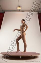 Nude Woman White Standing poses - ALL Slim short brown Standing poses - simple Multi angle poses Pinup