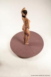 Nude Woman White Standing poses - ALL Slim short brown Standing poses - simple Multi angle poses Pinup