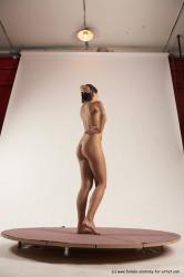 Nude Woman White Standing poses - ALL Slim short brown Standing poses - simple Multi angle poses Pinup