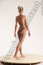 Nude Woman White Standing poses - ALL Slim long blond Standing poses - simple Multi angle poses Pinup