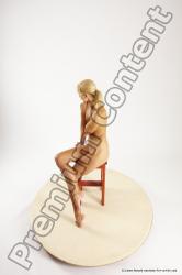 Nude Woman White Sitting poses - ALL Slim long blond Sitting poses - simple Multi angle poses Pinup