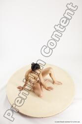 Nude Woman White Sitting poses - ALL Slim long brown Sitting poses - simple Multi angle poses Pinup