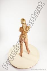 Nude Woman White Standing poses - ALL Slim long blond Standing poses - simple Multi angle poses Pinup