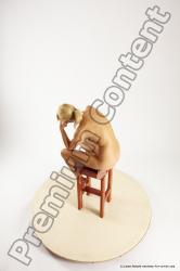 Nude Woman White Sitting poses - ALL Slim long blond Sitting poses - simple Multi angle poses Pinup