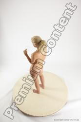 Nude Holding Woman White Standing poses - ALL Slim long blond Standing poses - simple Multi angle poses Pinup