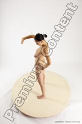 Nude Woman White Standing poses - ALL Slim long brown Standing poses - simple Multi angle poses Pinup