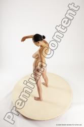 Nude Woman White Standing poses - ALL Slim long brown Standing poses - simple Multi angle poses Pinup