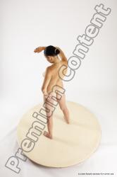 Nude Woman White Standing poses - ALL Slim long brown Standing poses - simple Multi angle poses Pinup