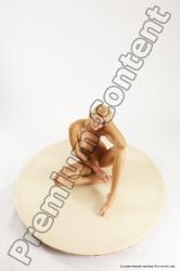 Nude Woman White Sitting poses - ALL Slim long blond Sitting poses - simple Multi angle poses Pinup