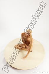 Nude Woman White Sitting poses - ALL Slim long blond Sitting poses - simple Multi angle poses Pinup