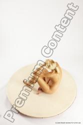 Nude Woman White Sitting poses - ALL Slim long blond Sitting poses - simple Multi angle poses Pinup