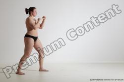 Nude Martial art Woman White Standing poses - ALL Average medium colored Standing poses - simple Dynamic poses Pinup