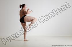 Nude Martial art Woman White Standing poses - ALL Average medium colored Standing poses - simple Dynamic poses Pinup