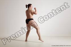 Nude Martial art Woman White Standing poses - ALL Average medium colored Standing poses - simple Dynamic poses Pinup