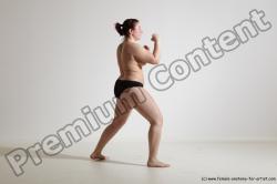 Nude Martial art Woman White Standing poses - ALL Average medium colored Standing poses - simple Dynamic poses Pinup