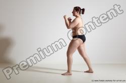 Nude Martial art Woman White Standing poses - ALL Average medium colored Standing poses - simple Dynamic poses Pinup