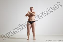 Nude Martial art Woman White Standing poses - ALL Average medium colored Standing poses - simple Dynamic poses Pinup