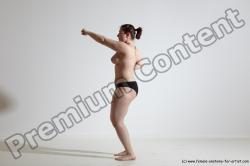 Nude Martial art Woman White Standing poses - ALL Average medium colored Standing poses - simple Dynamic poses Pinup