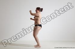 Nude Martial art Woman White Standing poses - ALL Average medium colored Standing poses - simple Dynamic poses Pinup