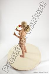 Nude Woman White Standing poses - ALL Slim long blond Standing poses - simple Multi angle poses Pinup