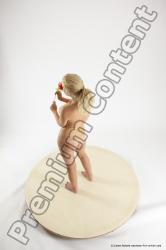 Nude Woman White Standing poses - ALL Slim long blond Standing poses - simple Multi angle poses Pinup