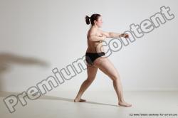 Nude Martial art Woman White Standing poses - ALL Average medium colored Standing poses - simple Dynamic poses Pinup