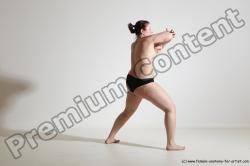 Nude Martial art Woman White Standing poses - ALL Average medium colored Standing poses - simple Dynamic poses Pinup