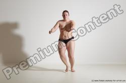 Nude Martial art Woman White Standing poses - ALL Average medium colored Standing poses - simple Dynamic poses Pinup