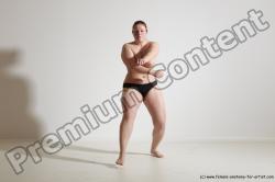 Nude Martial art Woman White Standing poses - ALL Average medium colored Standing poses - simple Dynamic poses Pinup