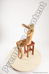 Nude Woman White Sitting poses - ALL Slim long blond Sitting poses - simple Multi angle poses Pinup