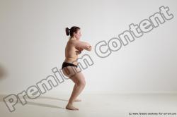 Nude Martial art Woman White Standing poses - ALL Average medium colored Standing poses - simple Dynamic poses Pinup