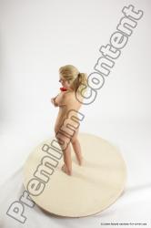 Nude Woman White Standing poses - ALL Slim long blond Standing poses - simple Multi angle poses Pinup