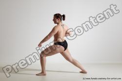 Nude Martial art Woman White Moving poses Average medium colored Dynamic poses Pinup