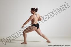 Nude Martial art Woman White Moving poses Average medium colored Dynamic poses Pinup