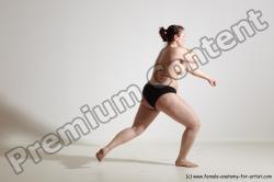 Nude Martial art Woman White Moving poses Average medium colored Dynamic poses Pinup