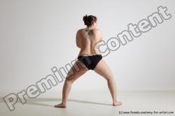 Nude Martial art Woman White Moving poses Average medium colored Dynamic poses Pinup