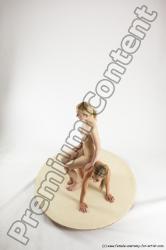 Nude Woman - Woman White Standing poses - ALL Slim long blond Standing poses - simple Multi angle poses Pinup