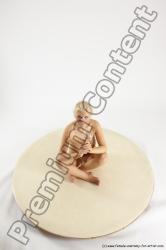 Nude Woman White Sitting poses - ALL Slim long blond Sitting poses - simple Multi angle poses Pinup