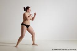 Nude Martial art Woman White Standing poses - ALL Average medium colored Standing poses - simple Standard Photoshoot Pinup