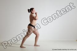 Nude Martial art Woman White Standing poses - ALL Average medium colored Standing poses - simple Standard Photoshoot Pinup