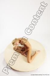 Nude Woman White Sitting poses - ALL Slim long blond Sitting poses - simple Multi angle poses Pinup