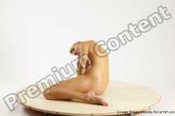 Nude Woman White Sitting poses - ALL Slim long blond Sitting poses - simple Multi angle poses Pinup