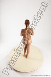 Nude Woman White Standing poses - ALL Slim long colored Standing poses - simple Multi angle poses Pinup