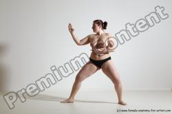 Nude Martial art Woman White Standing poses - ALL Average medium colored Standing poses - simple Dynamic poses Pinup